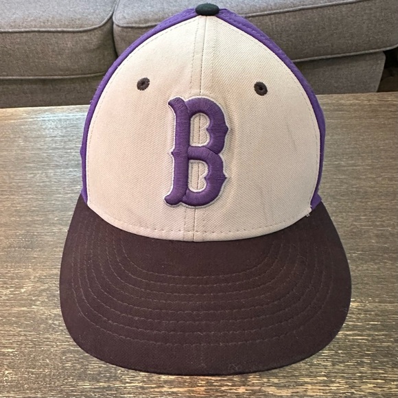Nike Boston Red Sox Hat Tru Dri-Fit OS Purple Gray Fitted One Size MLB baseball - Picture 1 of 6